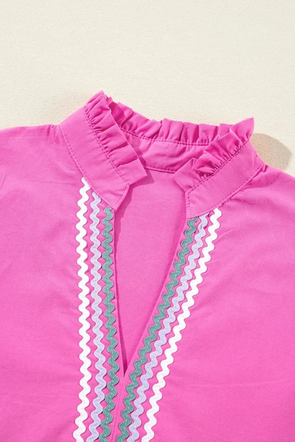 Chic cotton mini dress with ruffles - Love Salve